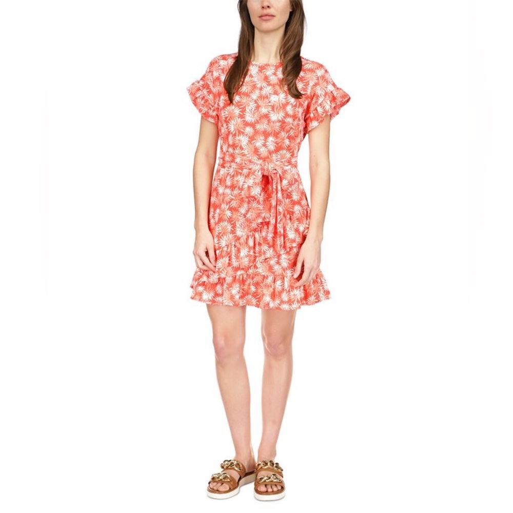 MICHAEL MICHAEL KORS Women’s Palm Ruffle-Sleeve Dress